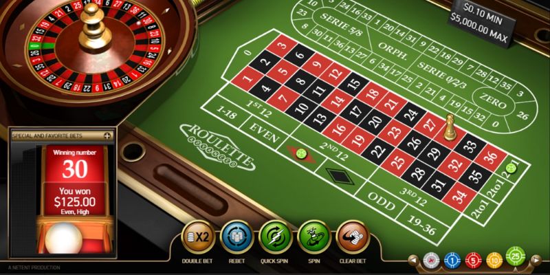 5 thao tác cược cơ bản trong các thuật ngữ roulette